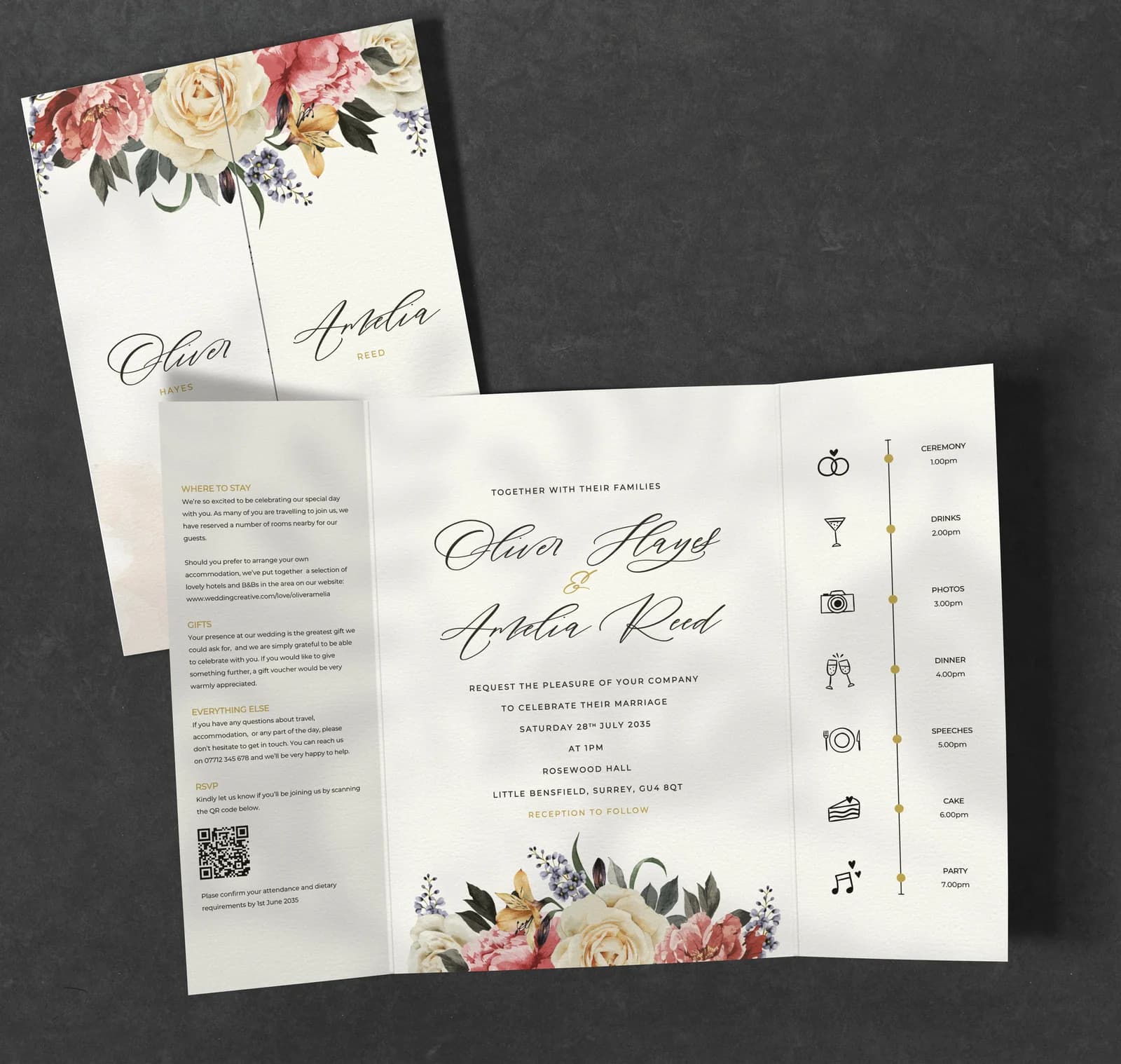 Floral Design wedding stationery collection