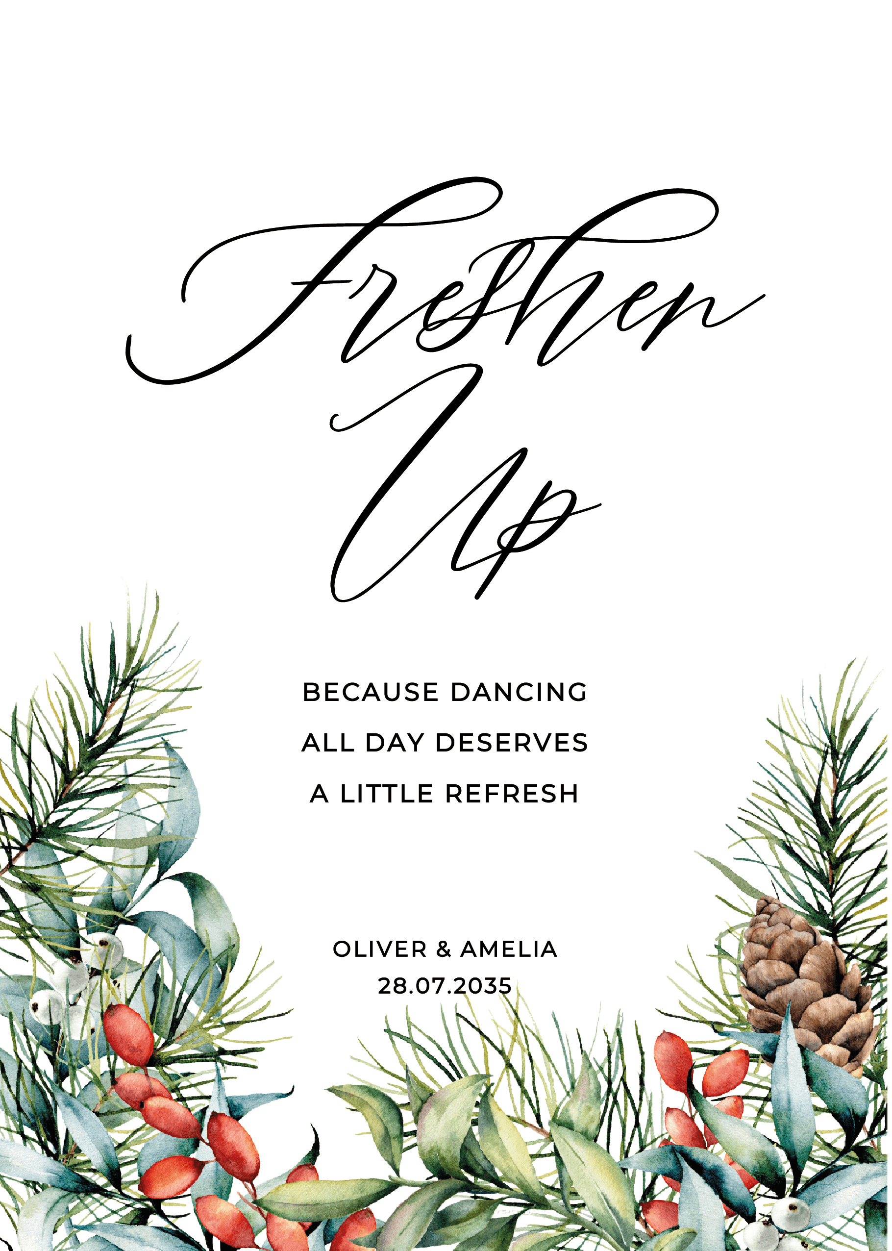 Festive Wedding Day Signs — main image
