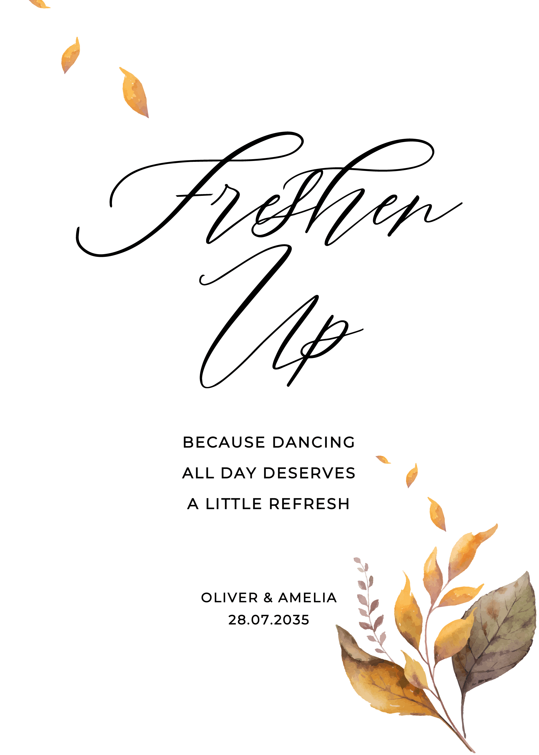 October Wedding Day Signs — main image