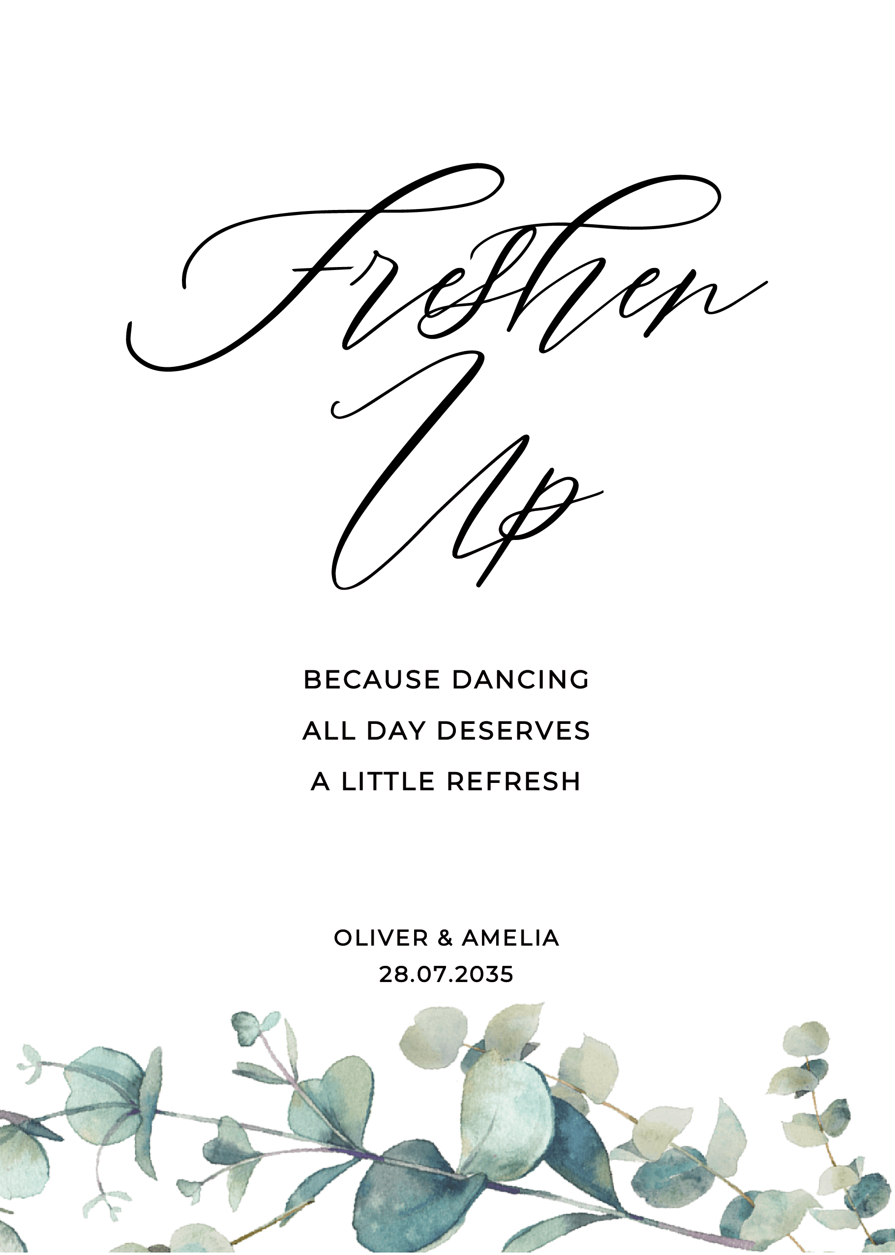 Olive Wedding Day Signs — main image