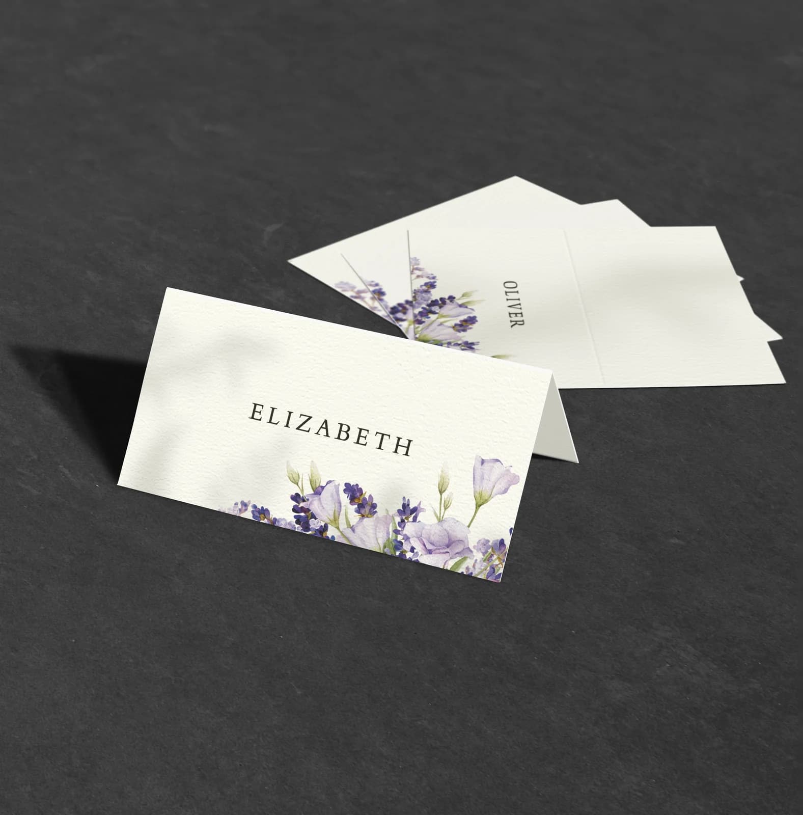 Lavender Place Card — design preview