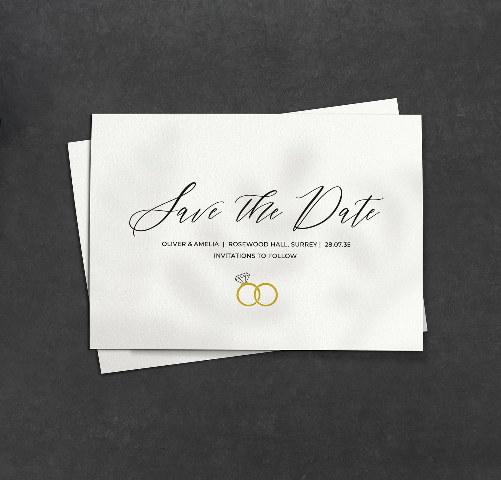 Rings wedding stationery collection
