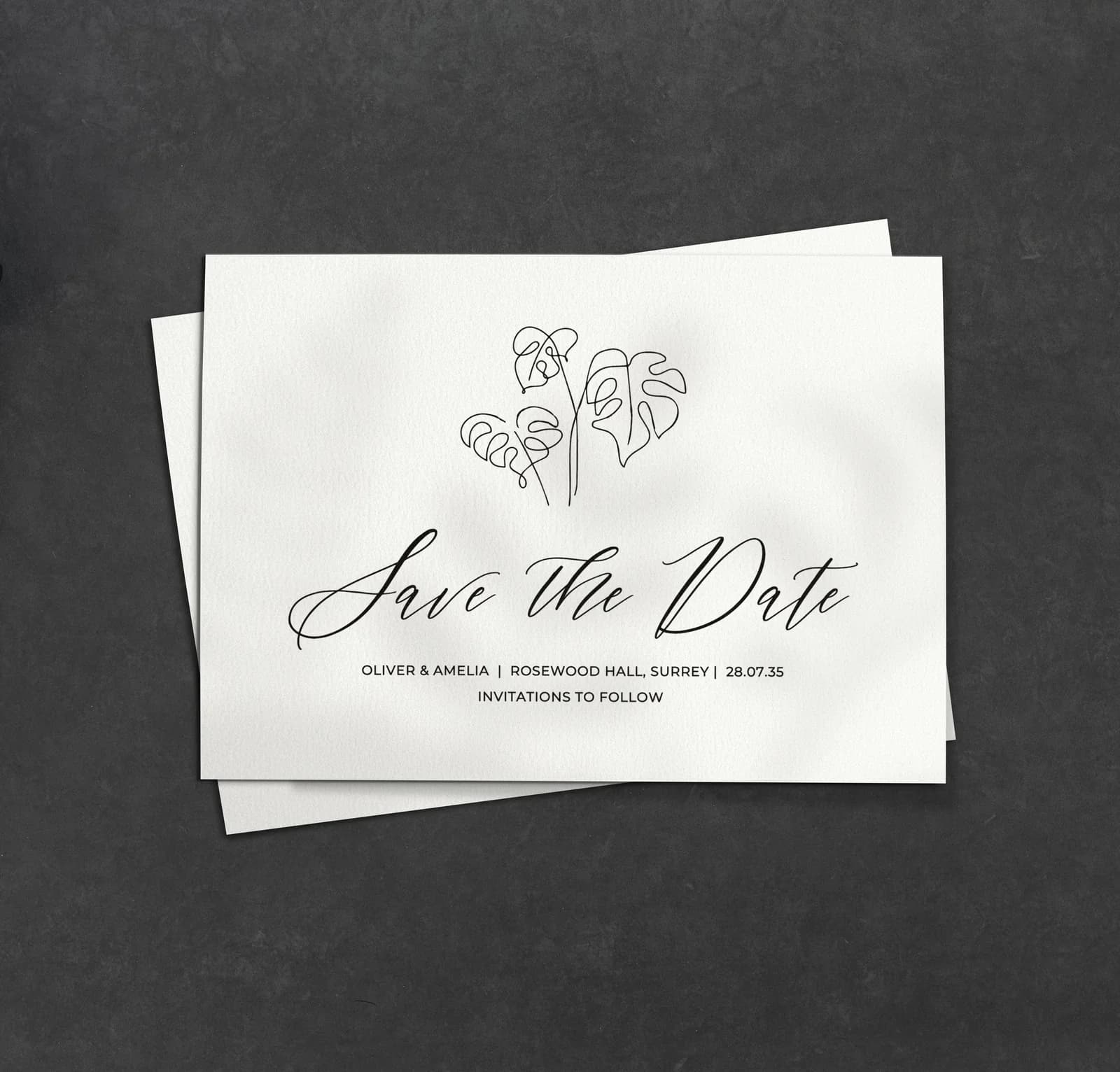 Tropics wedding stationery collection
