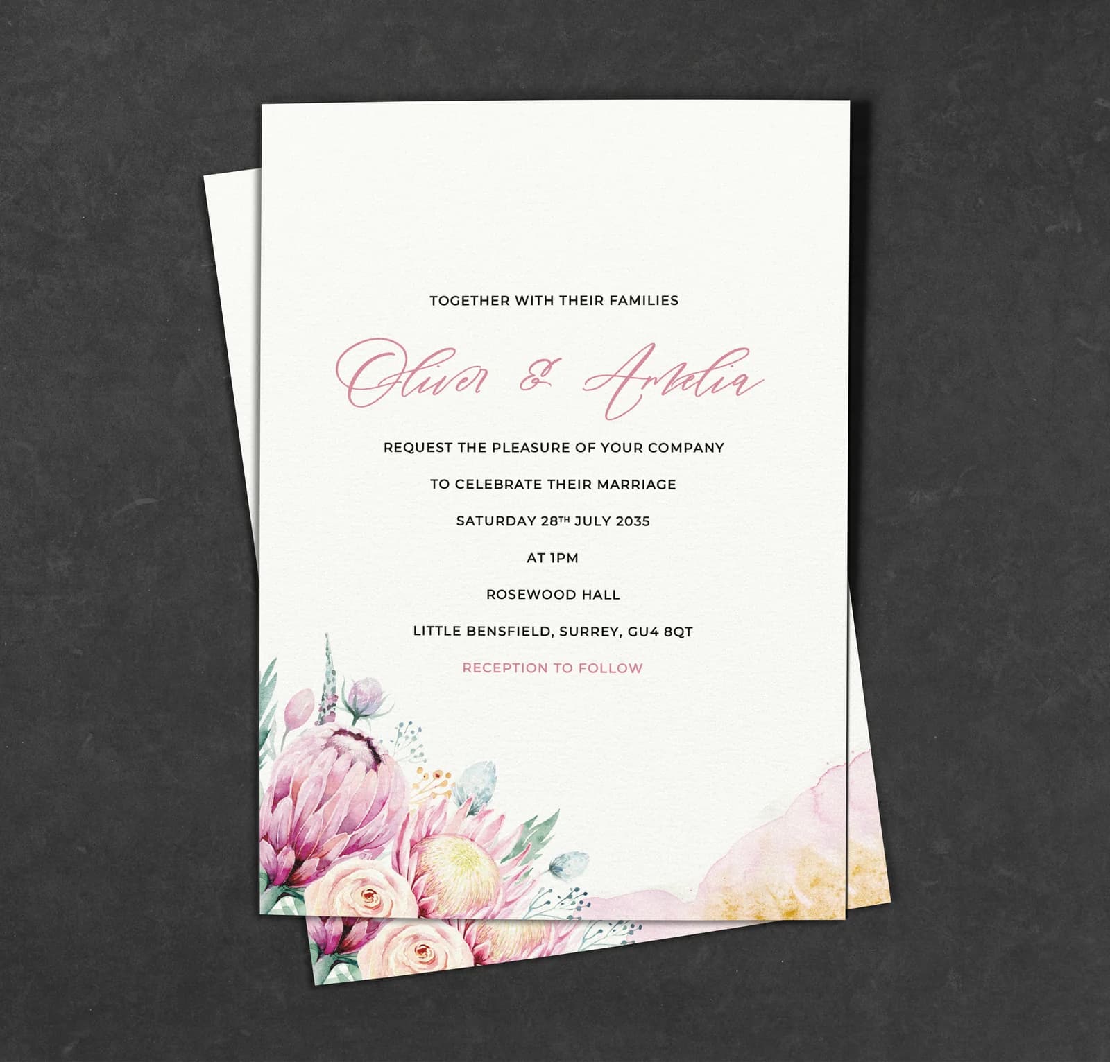 Dreams Invitation — invitation wedding stationery